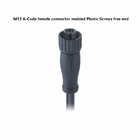 4A 250Vセンサー アクチュエーターは保護されていないプラスチック自由な終わりM12 8 Pinの女性ケーブルをケーブルで通信する