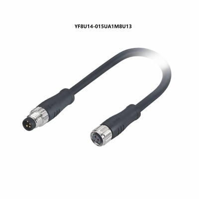 メス コネクタ4 Pin 1.5MへのIP67アクチュエーターM8センサー ケーブルの男性
