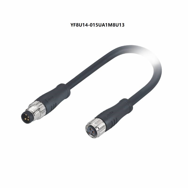 メス コネクタ4 Pin 1.5MへのIP67アクチュエーターM8センサー ケーブルの男性
